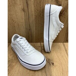 Vans Off The Wall Women's Lace Up Sneakers Shoes 500714 White Low Top Size 7